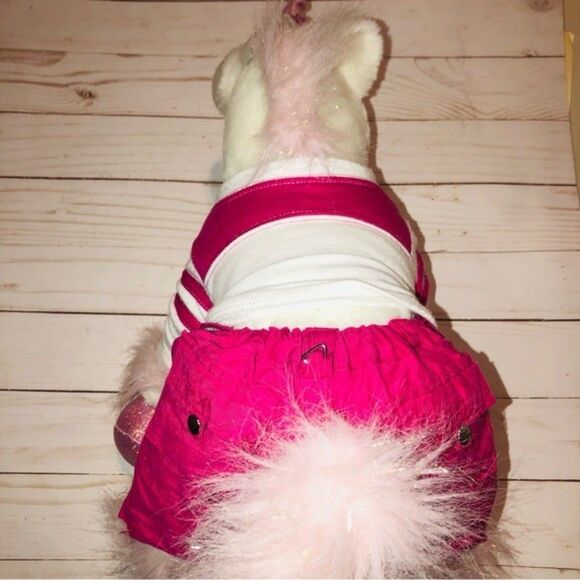 Build a bear workshop unicorn plush 13 vibrant pink, white and shimmery pink. - Picture 4 of 6